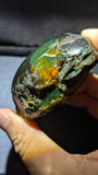 Polished Indonesian Blue Amber 70 g Specimen – Natural Rare Amber with Blue Glow