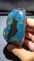Natural Sumatran Blue Amber 69g Polished Piece – Rare Collector’s Amber Stone