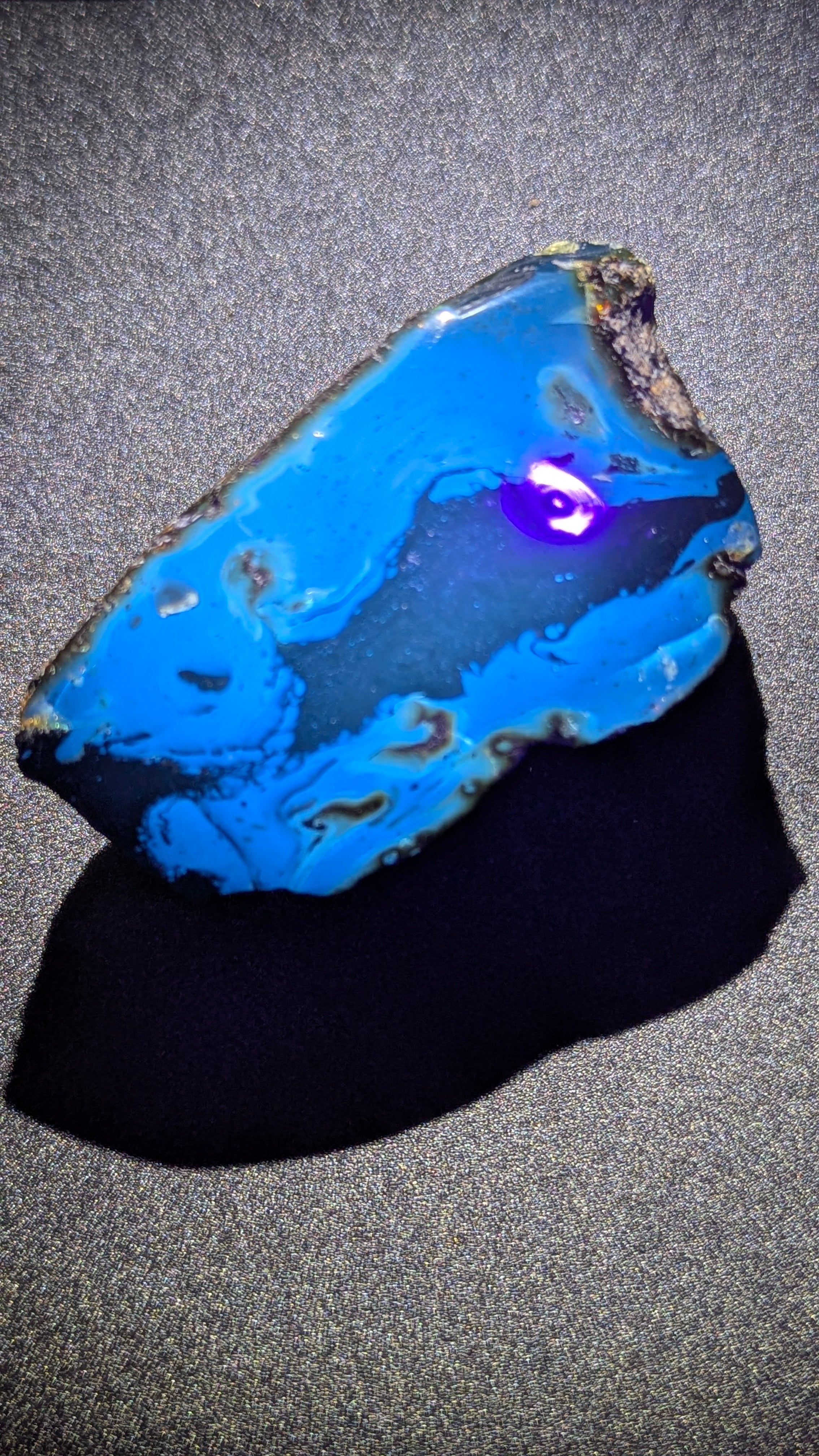 Natural Sumatran Blue Amber 69g Polished Piece – Rare Collector’s Amber Stone