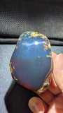 Rare 2 Tone Indonesian Blue Amber 39g Polished Stone – Natural Amber with Blue Glow