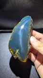 Collector Grade Blue Amber 65g Polished Specimen – Natural Sumatran Amber