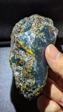 Collector Grade Blue Amber 65g Polished Specimen – Natural Sumatran Amber