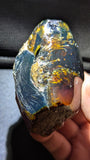 Premium Polished Blue Amber Stone 85g – Collector-Grade Natural Amber with Blue Fluorescence