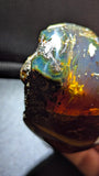 Natural Sumatran Blue Amber 70g Specimen – Ancient Forest Sky Pattern, UV Reactive Polished Collector Amber