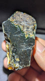 Sumatran Blue Amber Display Piece 26G – UV Reactive Blue Green Glow with Honey Fire Edges