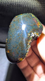 Natural Sumatran Blue Amber Specimen 29g – Cloud Pattern, UV Reactive Collector Amber with Honey Fire Edges