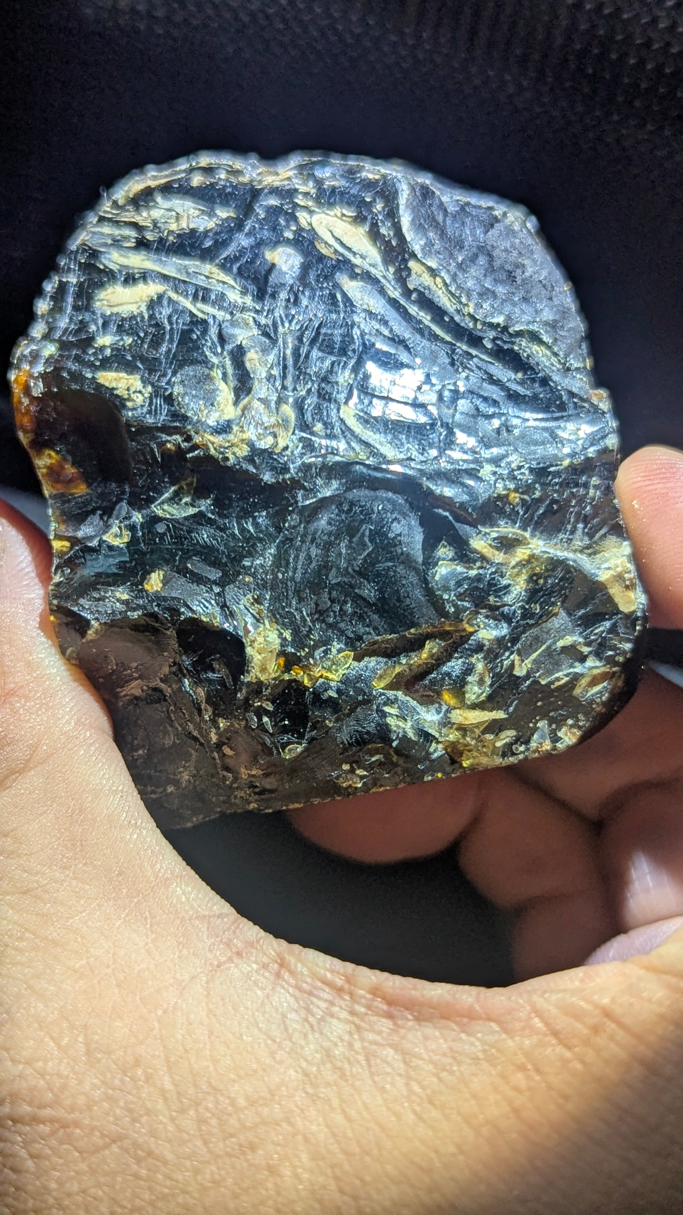 Cosmic Ocean Sumatran Blue Amber Specimen 75g – Rare Natural UV Glow Collector Grade