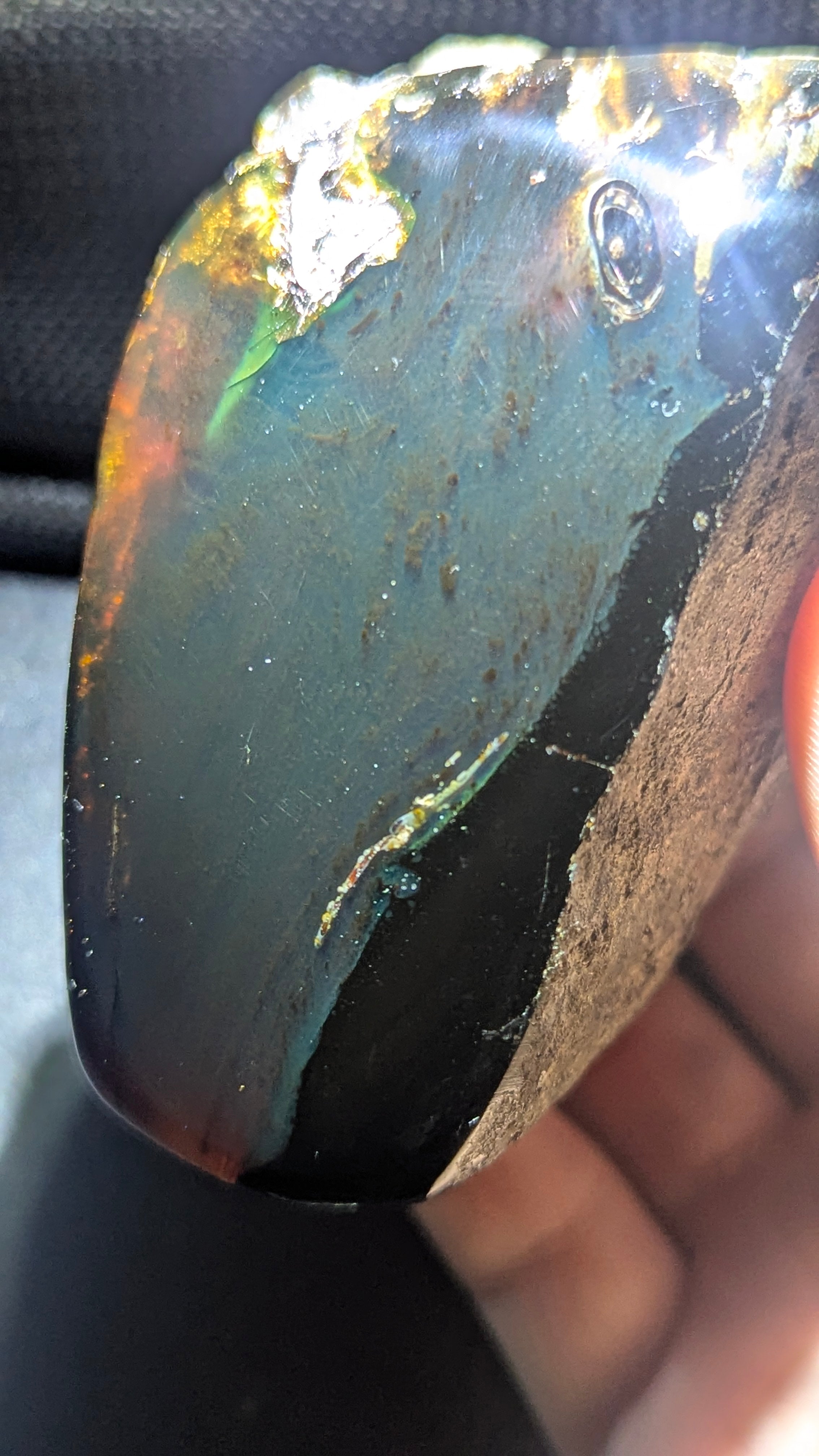 Aurora Eclipse Large Sumatran Blue Amber Specimen 137g – Rare Natural UV Glow Collector Amber