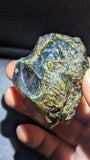 Golden Constellation Sumatran Blue Amber Specimen 24G – Rare Natural UV Glow Collector Amber