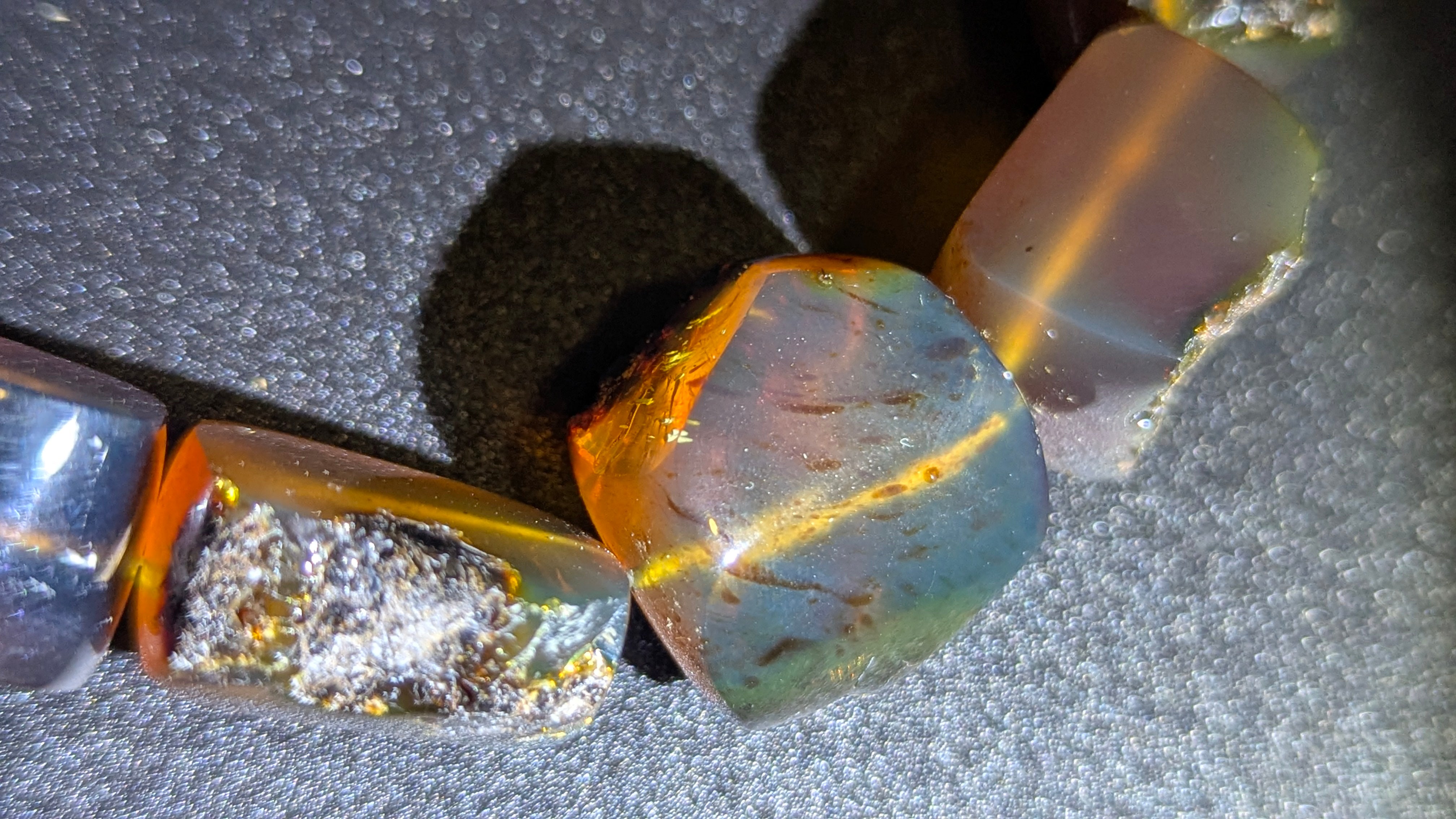 Blue Amber Bracelet – Natural UV and Sunlight Reactive Gemstone