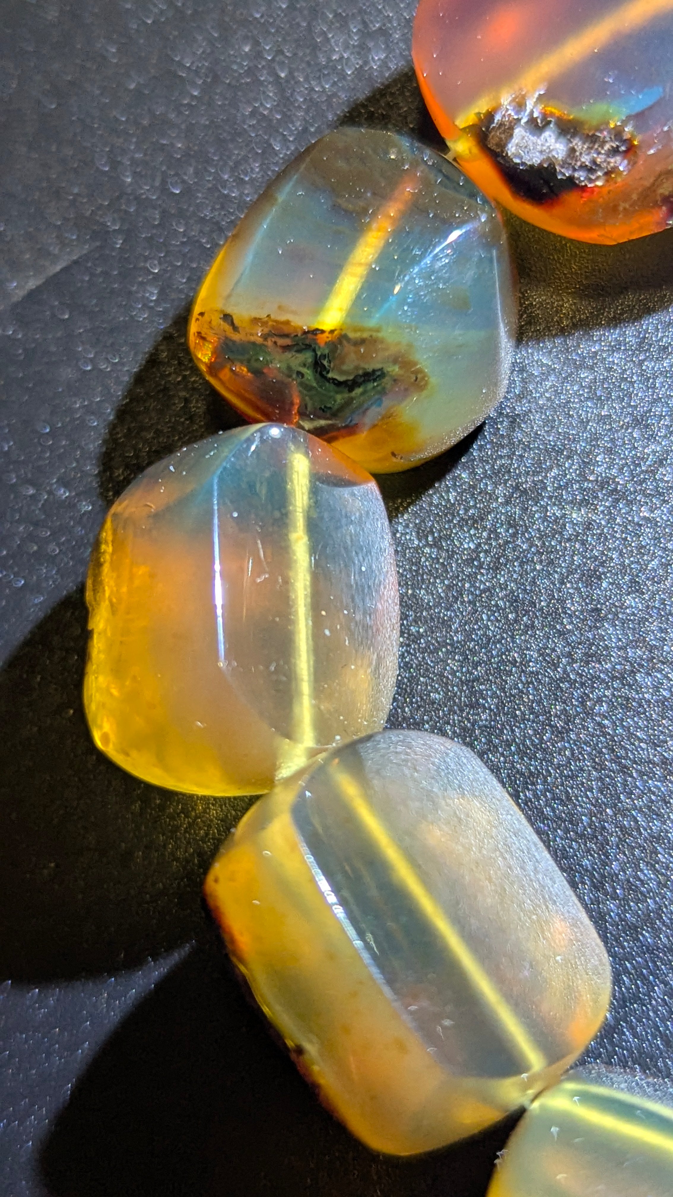 Indonesian Blue Amber Bracelet | Genuine Sumatran, Glows Blue