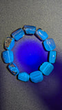 Indonesian Blue Amber Bracelet | Genuine Sumatran, Glows Blue