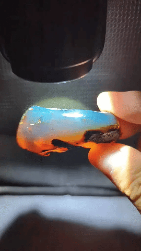 Blue Amber sourced from Sumatra
