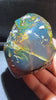 Natural Sumatran Blue Amber 70g Specimen – Ancient Forest Sky Pattern, UV Reactive Polished Collector Amber