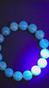 Natural Sumatran Blue Amber Bracelet – Polished Cognac Amber Beads | Indonesian Collector Jewellery