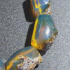 Blue Amber Bracelet – Natural UV and Sunlight Reactive Gemstone