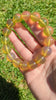 Rare AAA Natural Blue Amber Bracelet – High clarity 15mm “Sky & Honey” Glow Beads, High-Clarity White-Light Blue Sheen