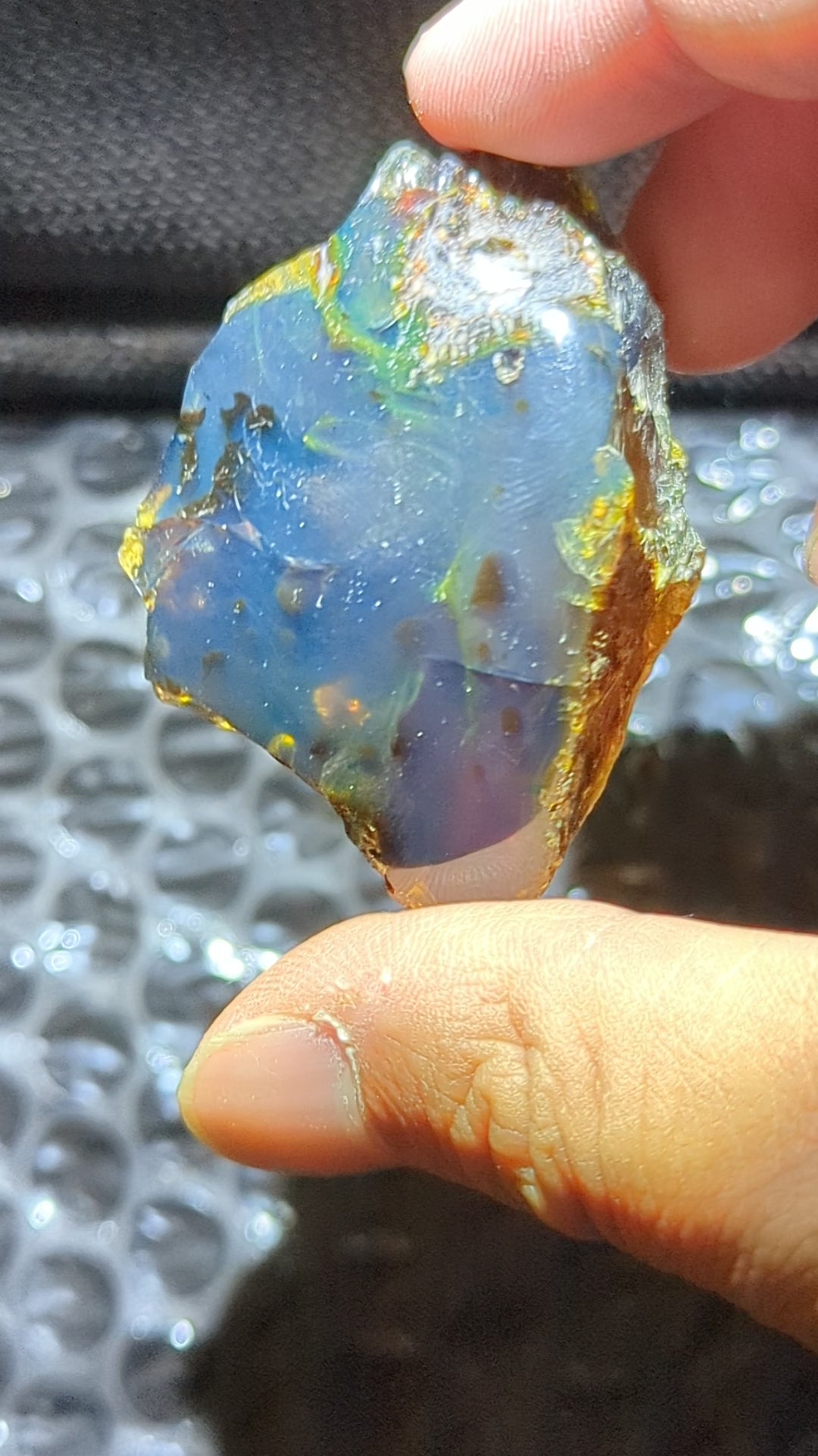 Beautiful Genuine 21g Blue Amber – Natural Amber, Untreated