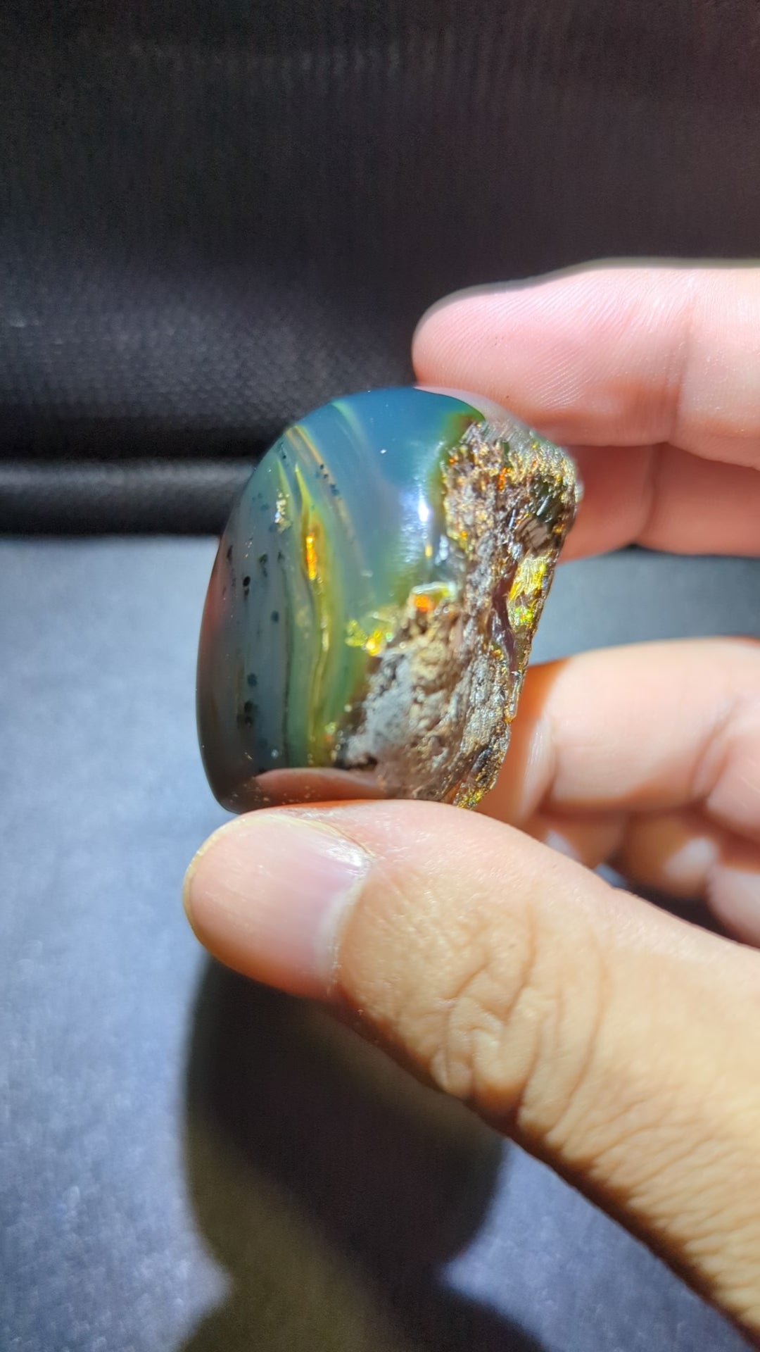 Rare Beautiful Genuine 20g Blue Amber – Natural Amber, Untreated