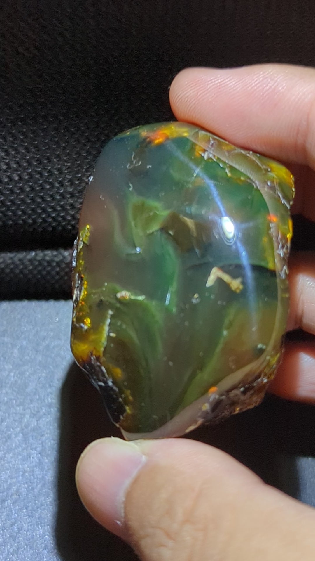 Rare Beautiful Genuine 34g Blue Amber – Natural Amber, Untreated