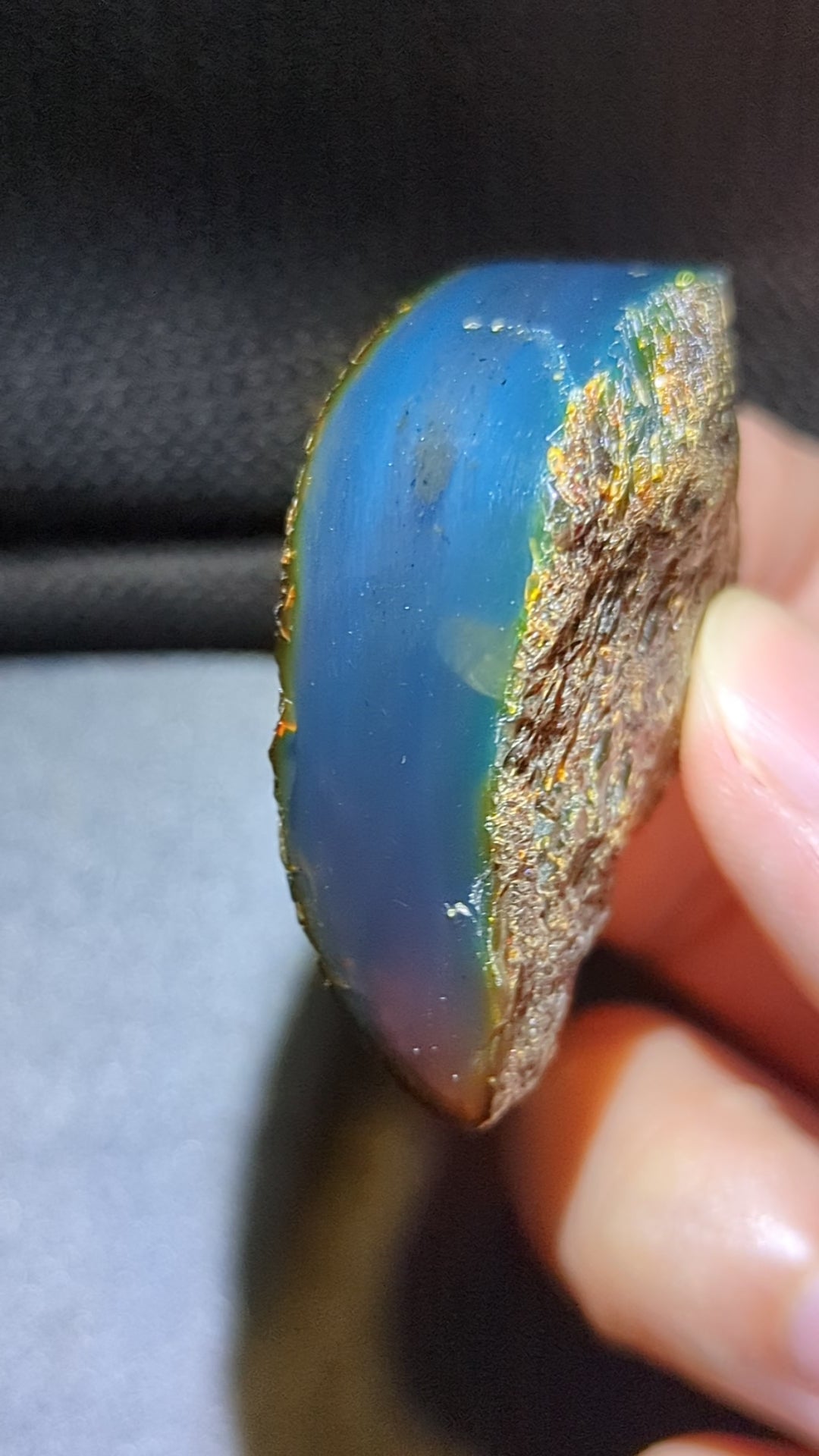 Rare Beautiful Genuine 17g Blue Amber – Natural Amber, Untreated