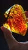 Rare Starry Lagoon Pattern with Natural Blue Glow - Polished Indonesian Blue Amber 42g Specimen