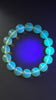 Rare AAA Natural Blue Amber Bracelet – High clarity 15mm “Sky & Honey” Glow Beads, High-Clarity White-Light Blue Sheen