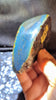 Beautiful Blue Amber Specimen with pattern inclusions (98 grams) - Natural Blue Amber - Amber Specimen - Natural Amber Stone - UV Reactive