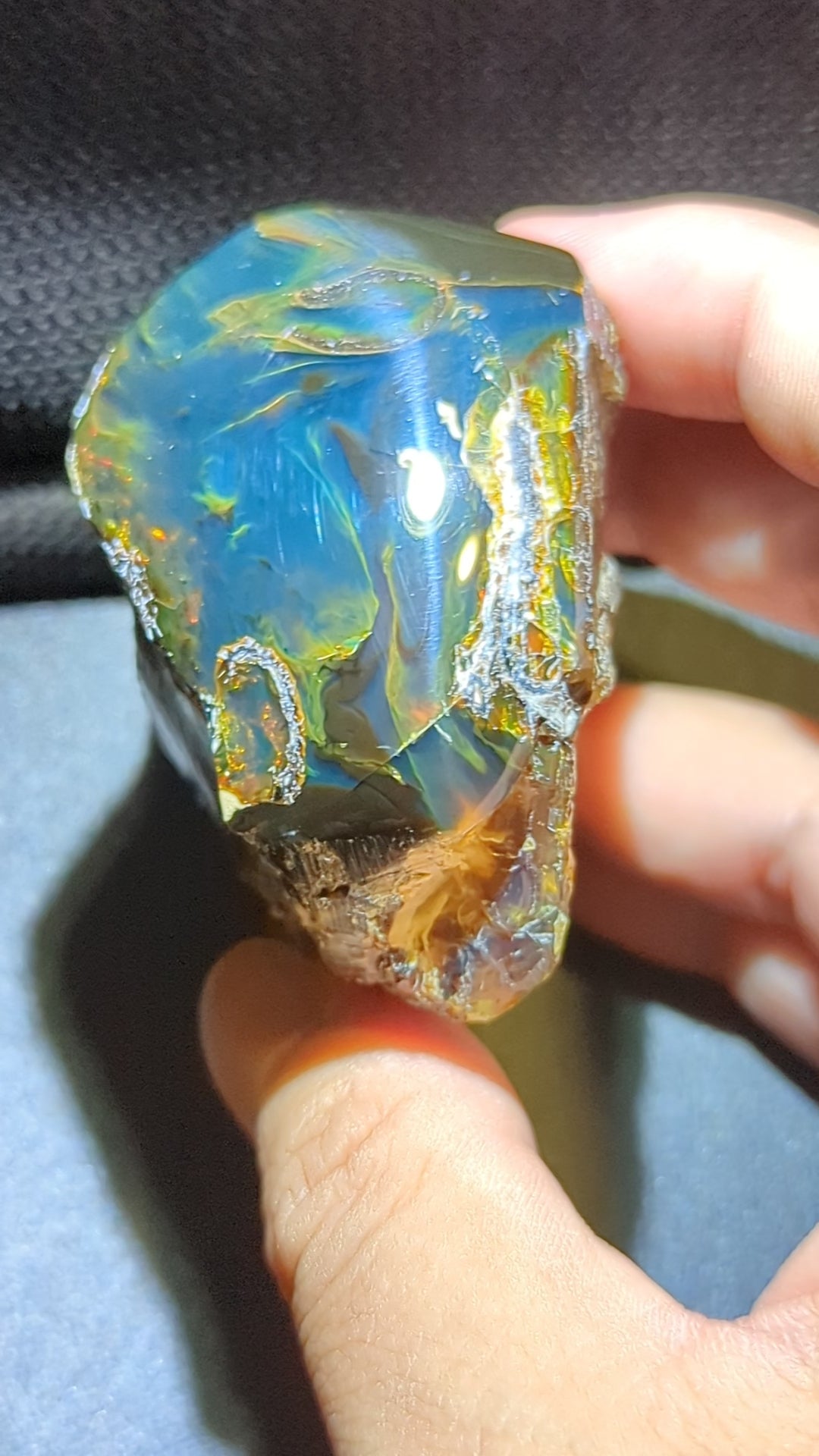 Rare Beautiful Genuine 66g Blue Amber – Natural Amber, Untreated