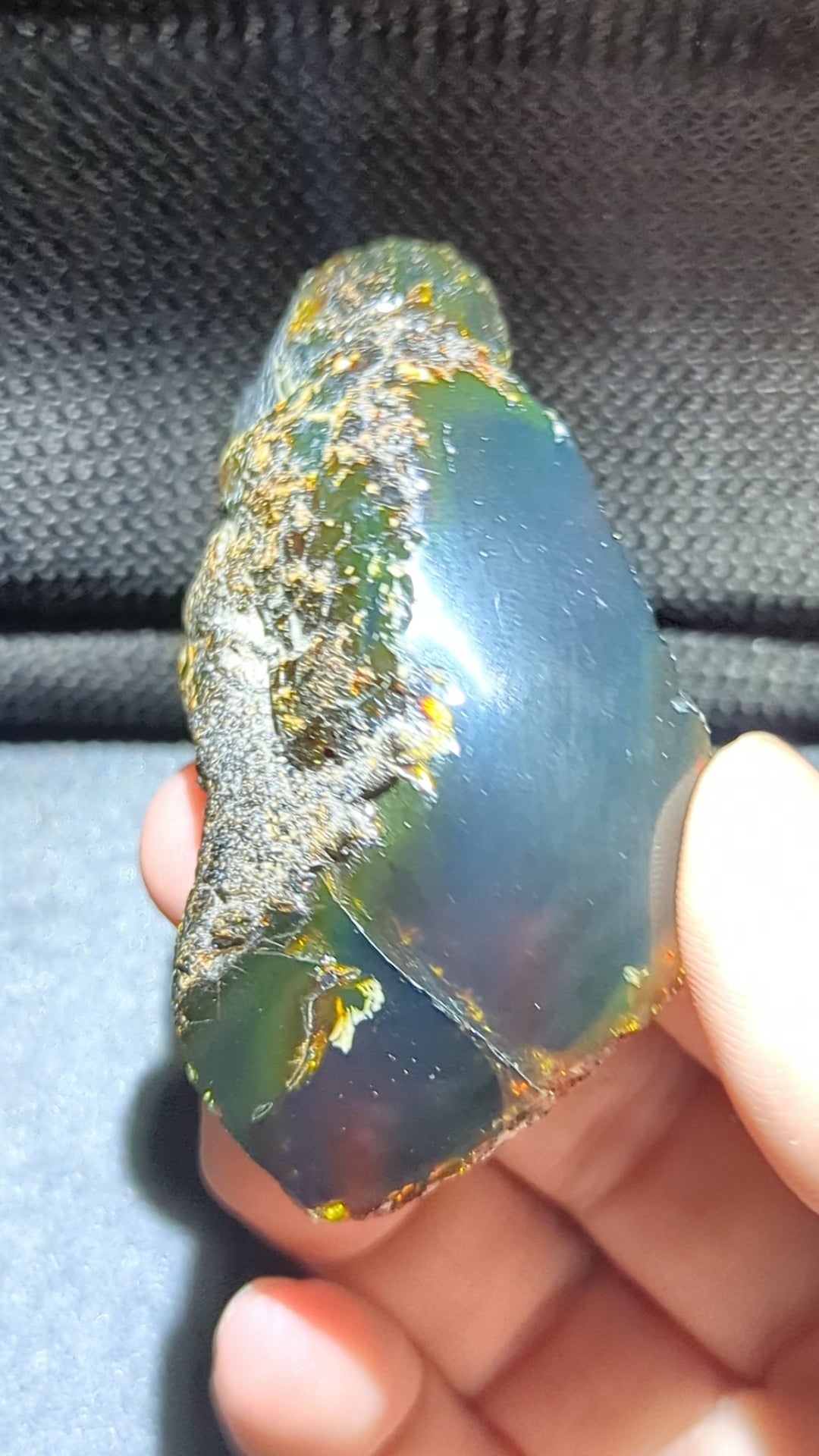 Rare Beautiful Genuine 28G Blue Amber – Natural Amber, Untreated