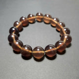 Authentic Blue Amber Bracelet - 15 mm beads (16 beads) - Reddish Brown Type