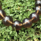 Authentic Blue Amber Bracelet - 15 mm beads (16 beads) - Reddish Brown Type