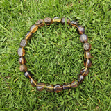 Authentic Blue Amber Necklace - 25 beads - Raw Skin Type