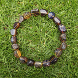 Authentic Blue Amber Necklace - 20 beads - Raw Skin Type