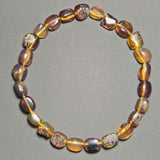 Authentic Blue Amber Necklace - 25 beads - Raw Skin Type