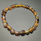 Authentic Blue Amber Necklace - 25 beads - Raw Skin Type
